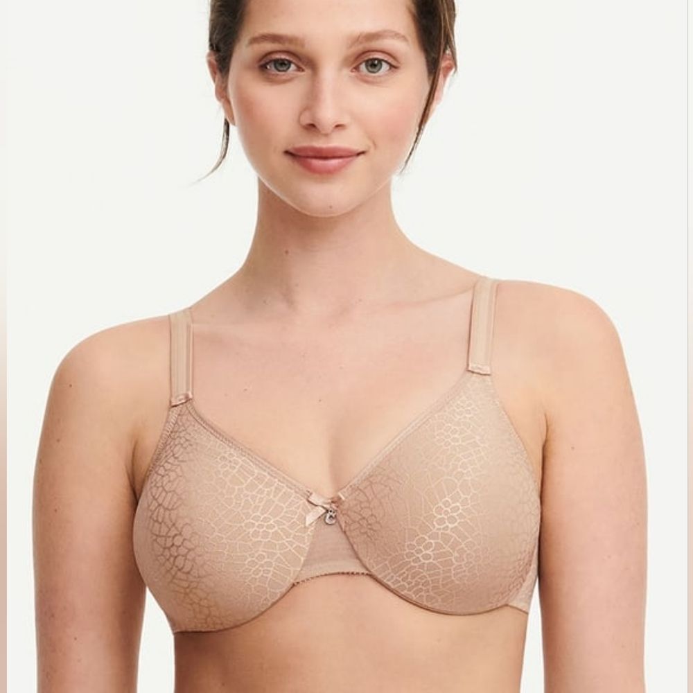 Chantelle Nude Sand Floral C Magnifique Seamless Unlined Minimizer Bra 42DDDD